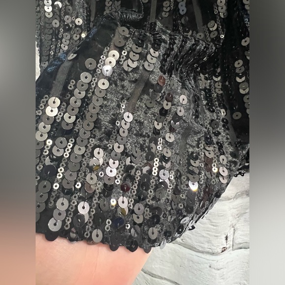 ASTR The Label Paris Sequin Velvet Wrap Dress Mini Special Occasion Party - Picture 8 of 9